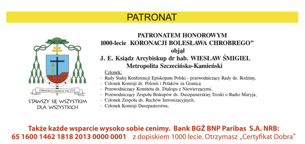 MIĘDZYNARODOWEGY KONKURS „1000-lecie koronacji Bolesława Chrobrego na króla Polski”